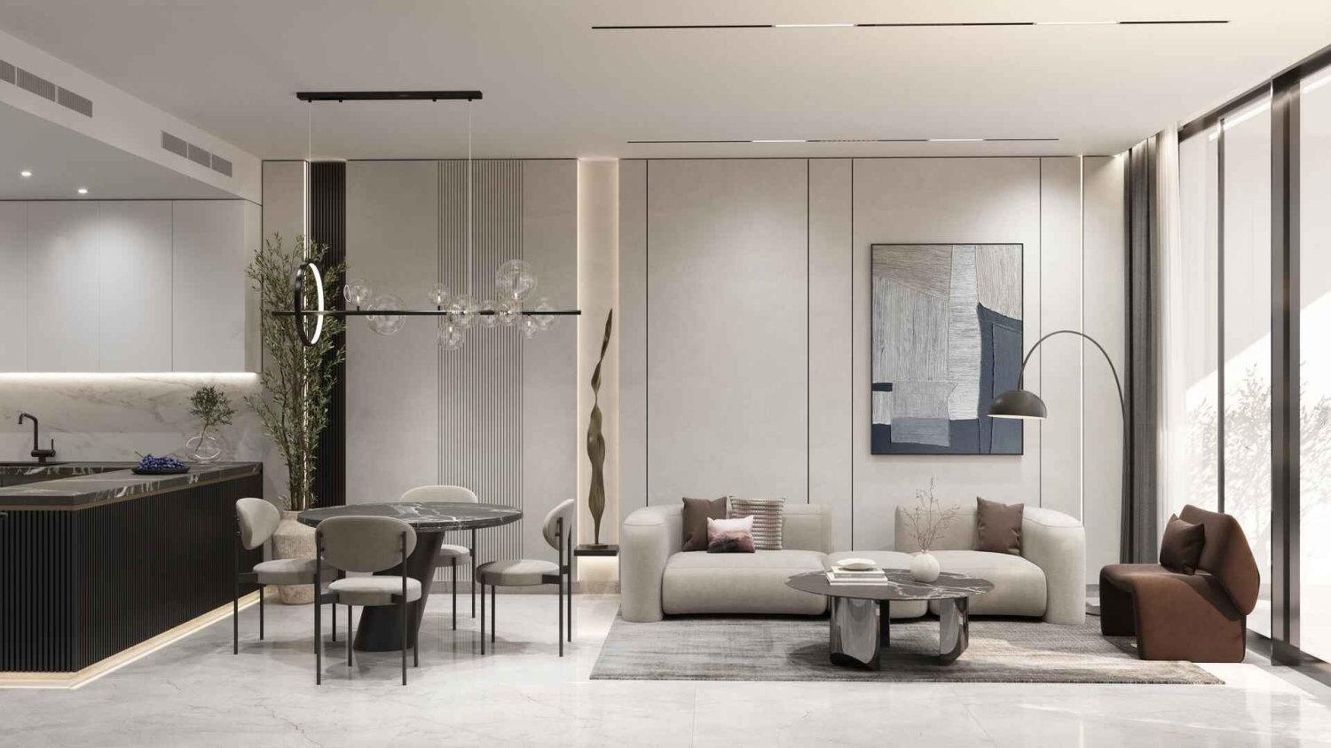 Apartamento de 2 dormitorios en Samana Rome, Meydan, UAE No. 64203