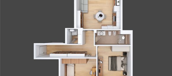 3 rooms Apartment in Rome, Italy No. 285600 17