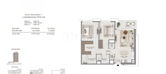 Квартира с 2 спальнями в Дубай, ОАЭ № 112079 25