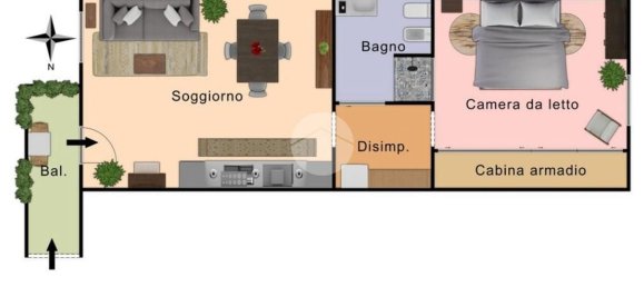 2 rooms Apartment in Milan, Italy No. 318552 46