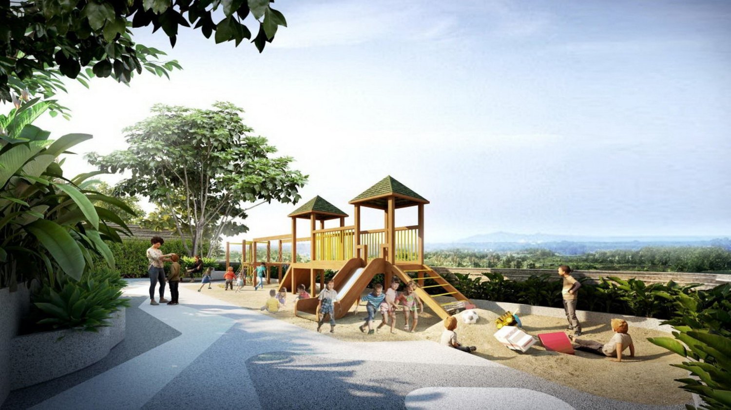 Кондоминиум  с 2 спальнями в Highland Park Condominium Bangtao Beach, Пхукет, Таиланд № 30548