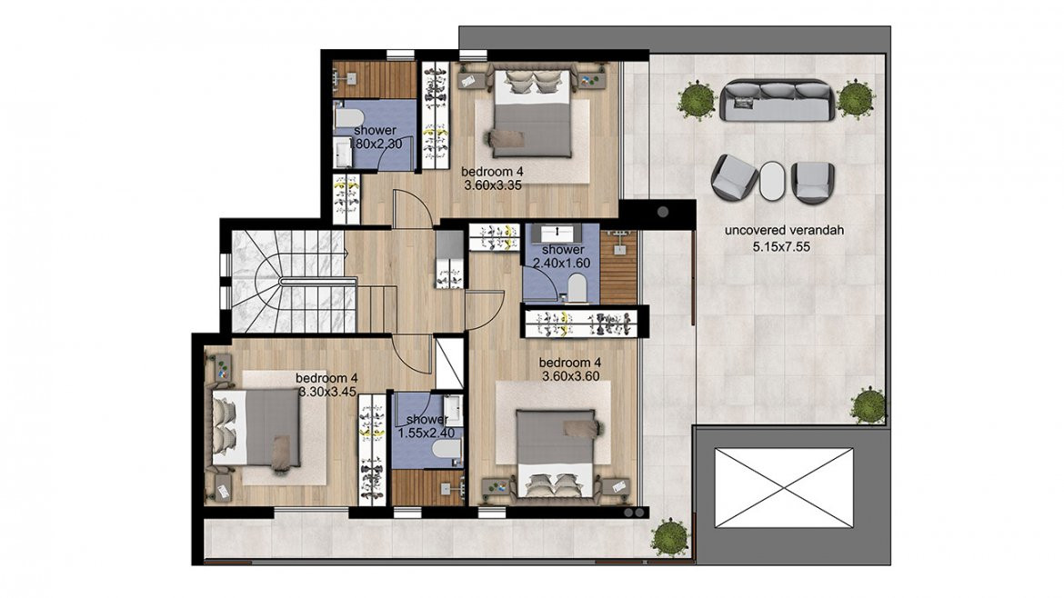 Propriedade comercial T4 em Tsada, Cyprus N.º 9642