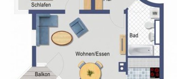 Квартира с 2 комнатами в Boblingen, Германия № 40677 3