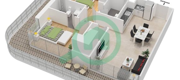 1 bedroom Apartment in AZIZI GRAND, Dubai Sports City, UAE No. 60239 7