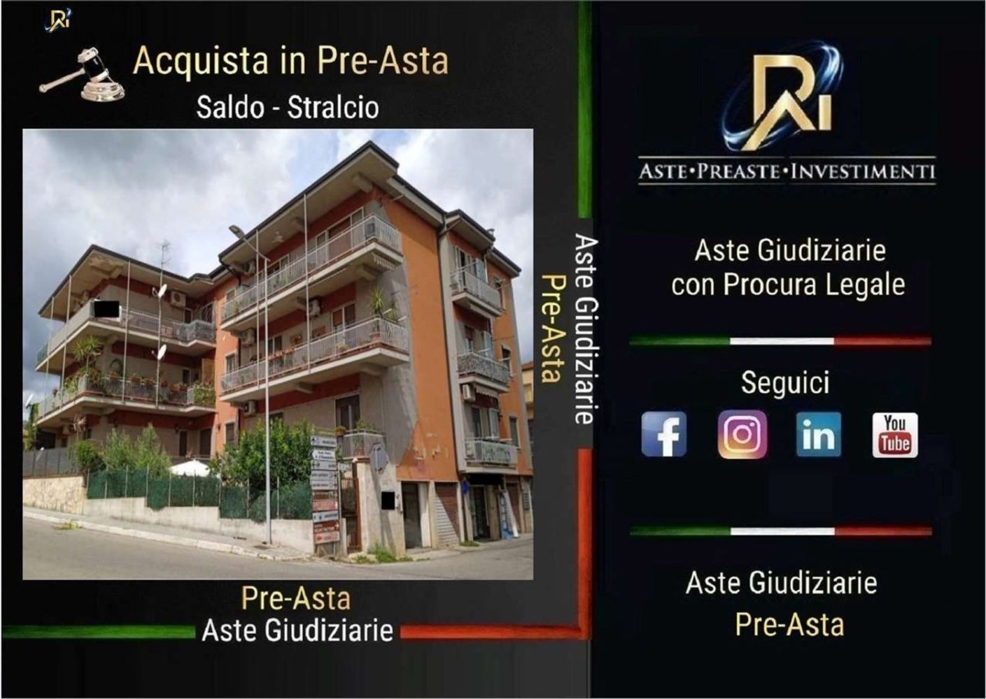 6 rooms Apartment in Castrolibero, Italy No. 185407