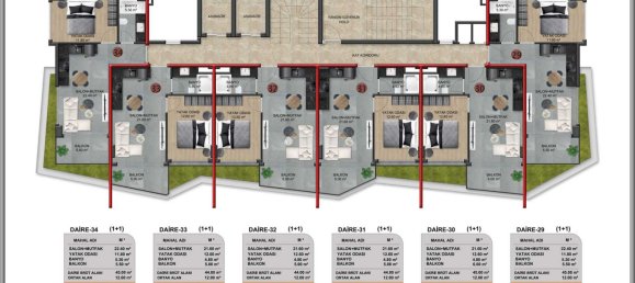 Apartment 1+1 in Demirtas, Turkey No. 40304 21