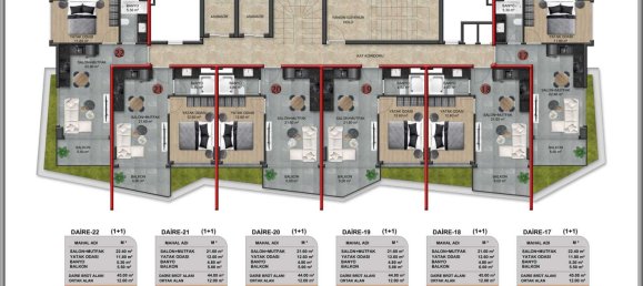 Apartment 1+1 in Demirtas, Turkey No. 40304 23