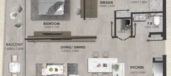 1 bedroom Apartment in Jumeirah Village Circle, UAE No. 16927 12