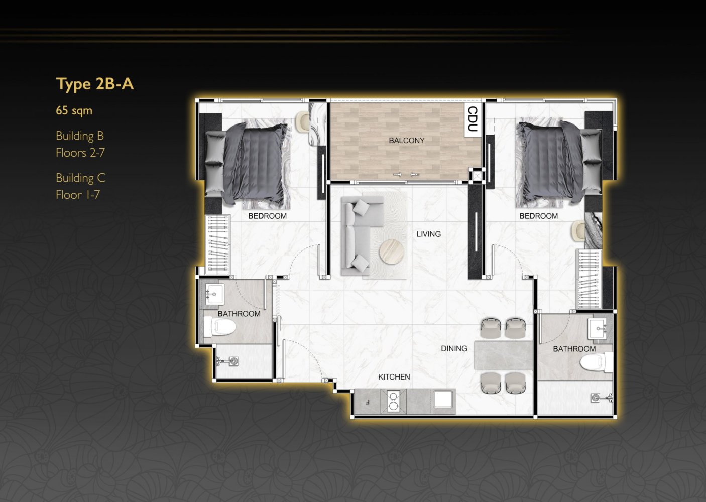 Apartamento de 384 dormitorios en Pattaya, Thailand No. 33561