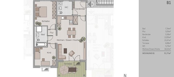 3 rooms Apartment in Straubing, Germany No. 114617 9