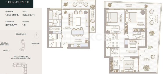 1 dormitorio apartamento en venta en Dubai, UAE № 186202 2