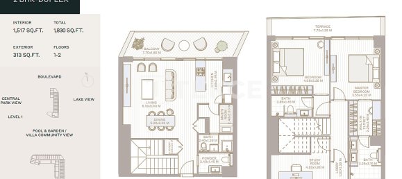 1 dormitorio apartamento en venta en Dubai, UAE № 186202 3