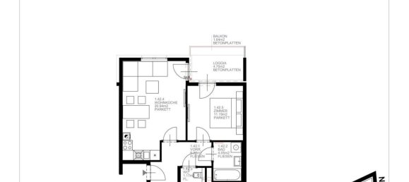 2غرفة شقة في Favoriten, Austria رقم 135009 18