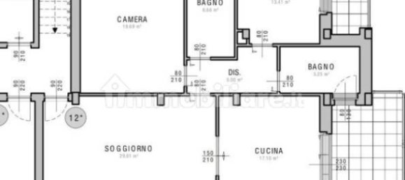 Пентхаус с 2 спальнями в Чирие, Италия № 59856 23