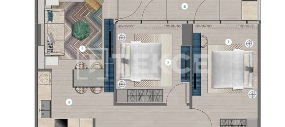 2 Schlafzimmer Wohnung in Al Marjan Island, UAE, Nr. 95428 7