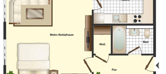 Apartamento de 1 dormitorio en Solingen, Germany No. 8276 6