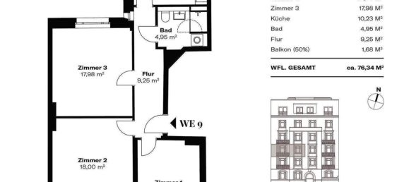 3 rooms Apartment in Hamburg-Nord, Germany No. 358357 10