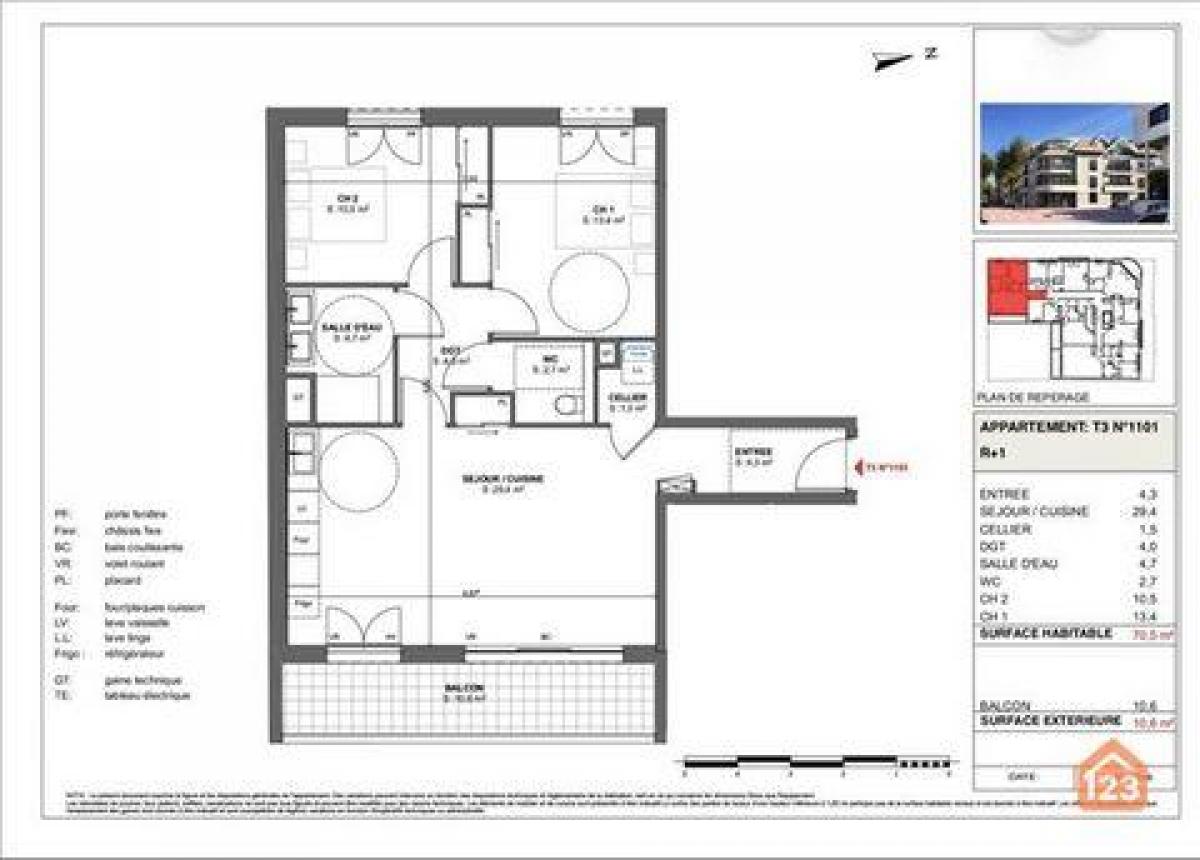 Кондоминиум  с 2 спальнями в Аркашон, Франция № 16571