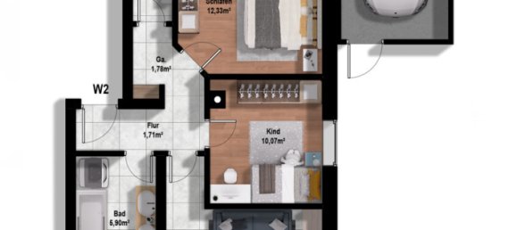 1 Schlafzimmer Wohnung in Pfaffenhofen an der Ilm, Germany, Nr. 242494 19