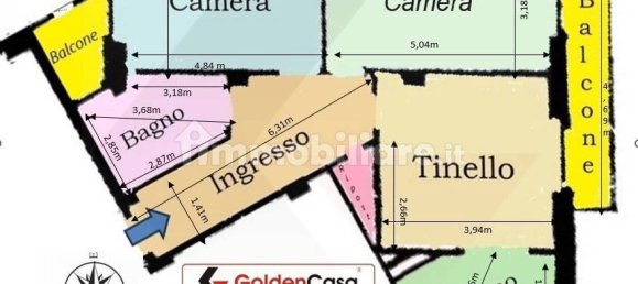 Apartamento de 2 dormitorios en Moncalieri, Italy No. 283897 4