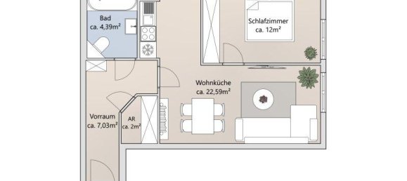 2-Zimmer Wohnung in Leopoldstadt, Austria, Nr. 163105 13