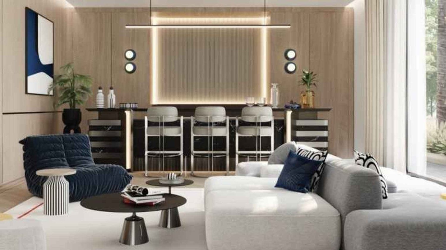 Villa T6 em Karl Lagerfeld Villas, Nadd Al Sheba, UAE N.º 63541