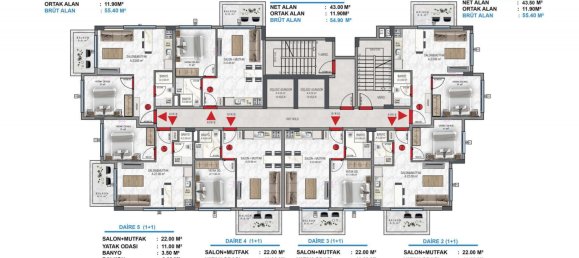 Apartment 3+1 in Avsallar, Turkey No. 13345 12