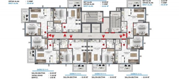 Apartment 3+1 in Avsallar, Turkey No. 13345 13