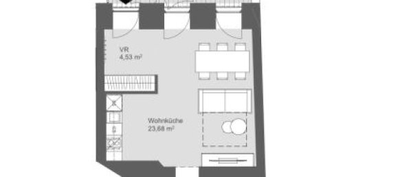 2-salle Appartement à Mariahilf, Austria No. 141597 5
