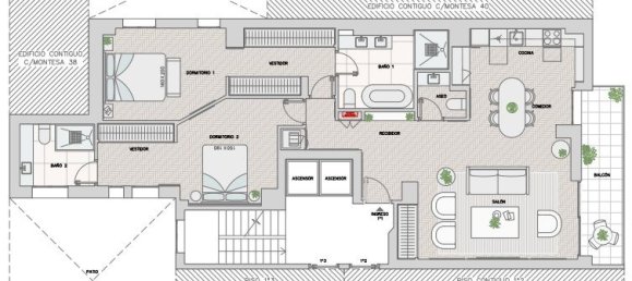 Apartamento de 2 dormitorios en Madrid, Spain No. 119157 14