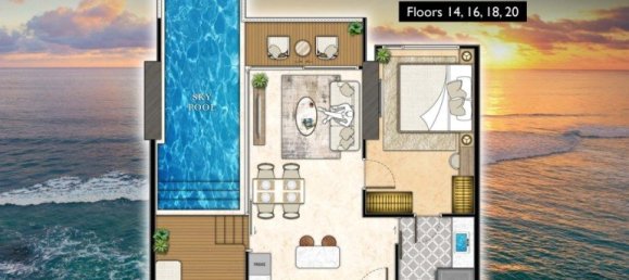 1 Schlafzimmer Eigentumswohnung in Pattaya, Thailand, Nr. 58712 15