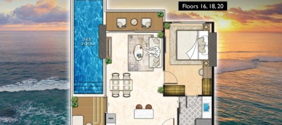 1 Schlafzimmer Eigentumswohnung in Pattaya, Thailand, Nr. 58712 16