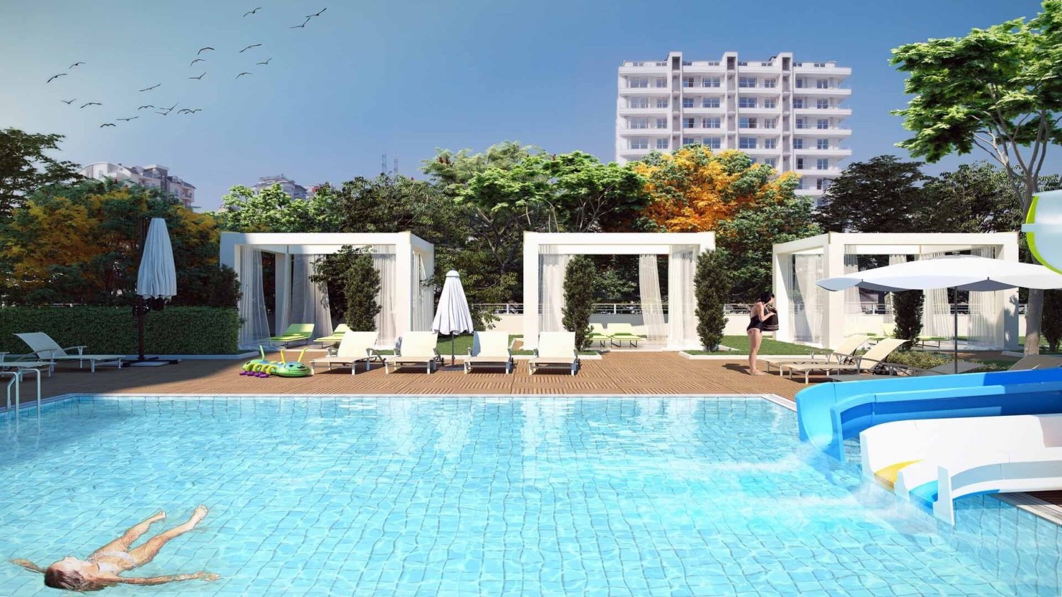 Apartment 1+1 in Perli Towers, Alanya, Turkey No. 37791