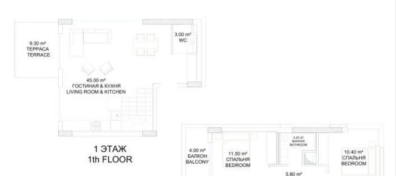 2-Zimmer Wohnung in Avsallar, Turkey, Nr. 29913 24