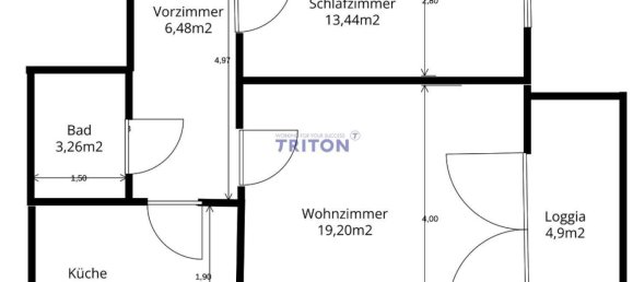 2 rooms Apartment in Wahring, Austria No. 156707 2
