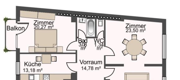 3 rooms Apartment in Wieden, Austria No. 120531 10