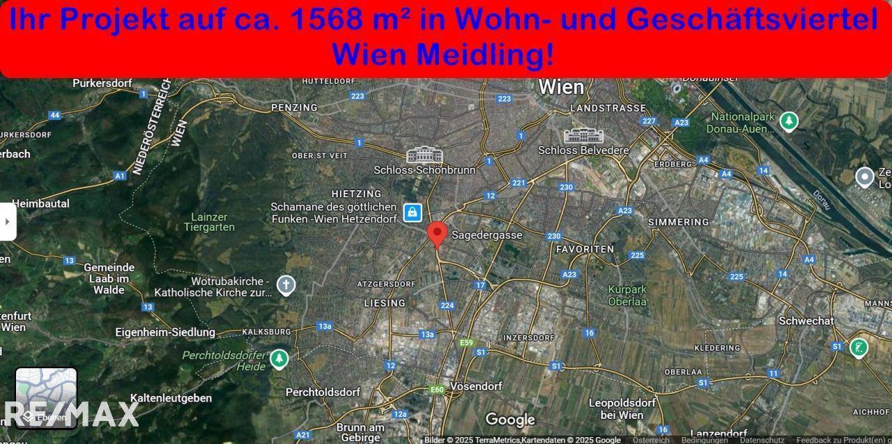  قطعة أرض في Meidling, Austria 1568متر مربع رقم 73582