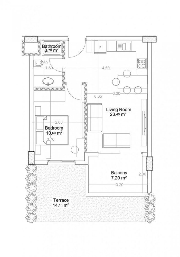 Apartamento 1+1 em Yekta Green Life Gazipasa Residence, Gazipasa, Turkey N.º 39524 1