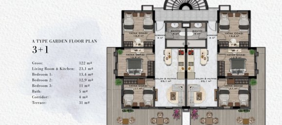 Wohnung 2+1 in Bodrum, Turkey, Nr. 6058 21