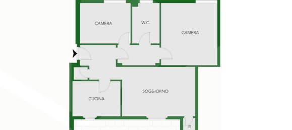 3-Zimmer Wohnung in Milan, Italy, Nr. 241683 37