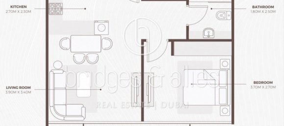 1 غرف نوم شقة في مدينة دبي للاستديوهات, UAE رقم 56906 2