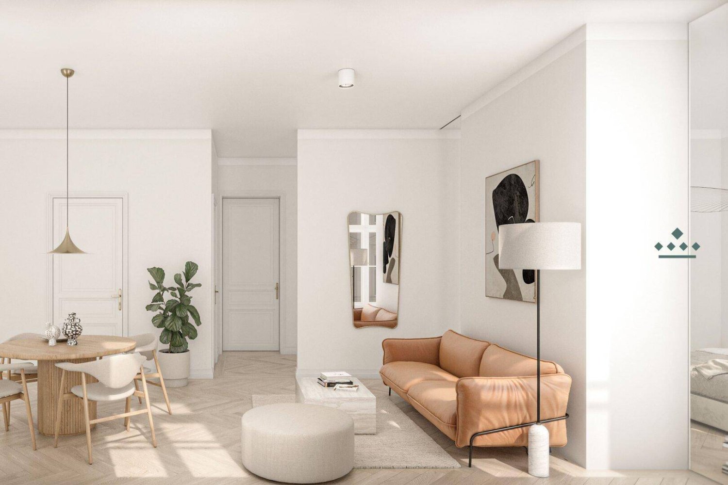 2غرفة شقة في Vienna, Austria رقم 10837