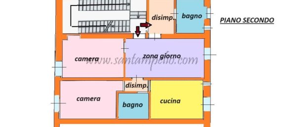 3 rooms Apartment in Bordighera, Italy No. 173662 13