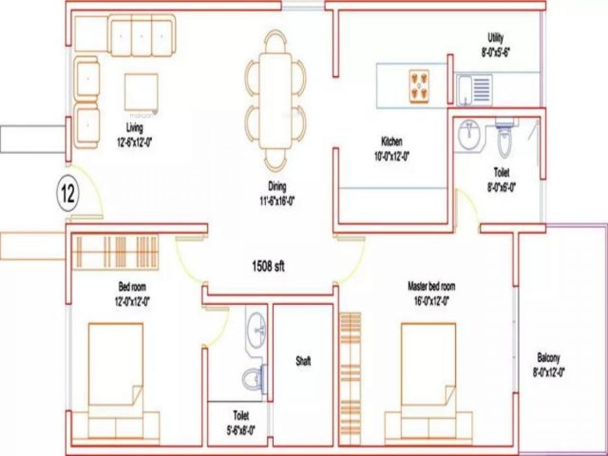 2 bedrooms House in Bangalore, India No. 43563