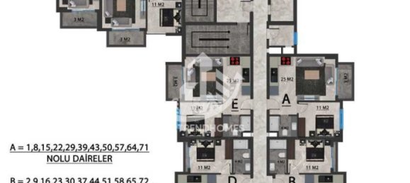 Wohnung 1+1 in Mahmutlar, Turkey, Nr. 5821 19