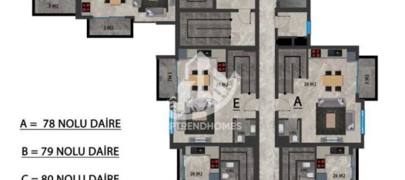 Wohnung 1+1 in Mahmutlar, Turkey, Nr. 5821 20