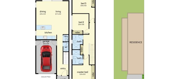 3 غرف نوم تاون هاوس في Cranbourne West, Australia رقم 439 15