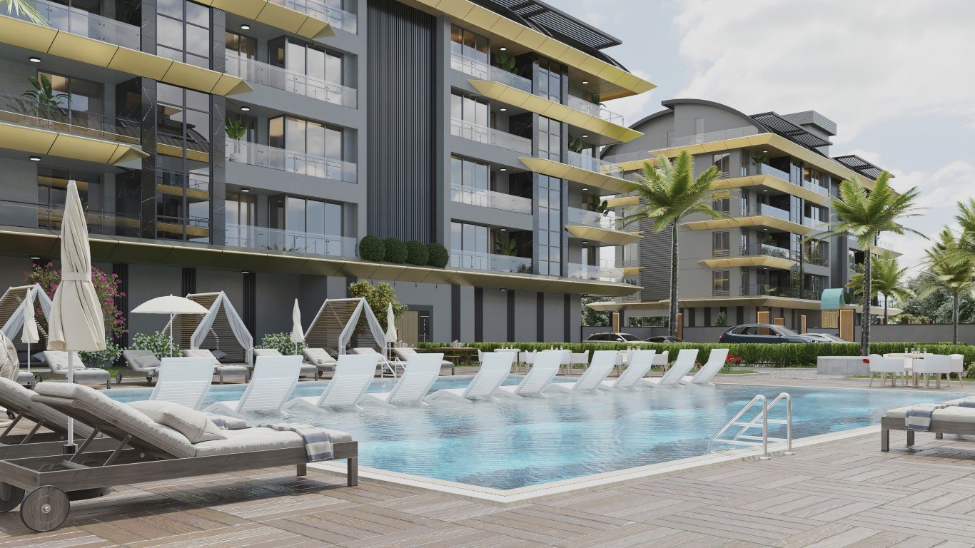 Apartamento de 1+1 en Alanya, Turkey No. 7014