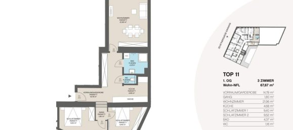 3 rooms Apartment in Penzing, Austria No. 2841 18