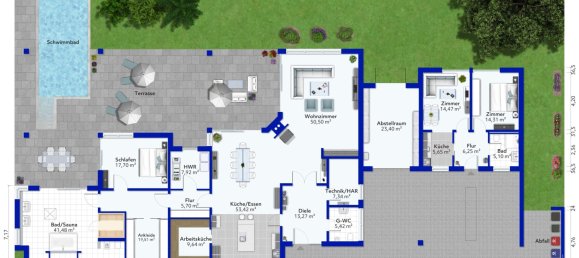 Вилла с 5 комнатами в Мекленбургское Поозёрье, Германия № 168061 25